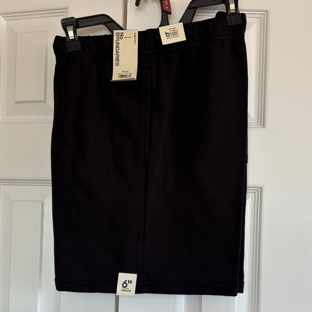 NWT No Boundaries Jogger Shorts Black Color Men Medium